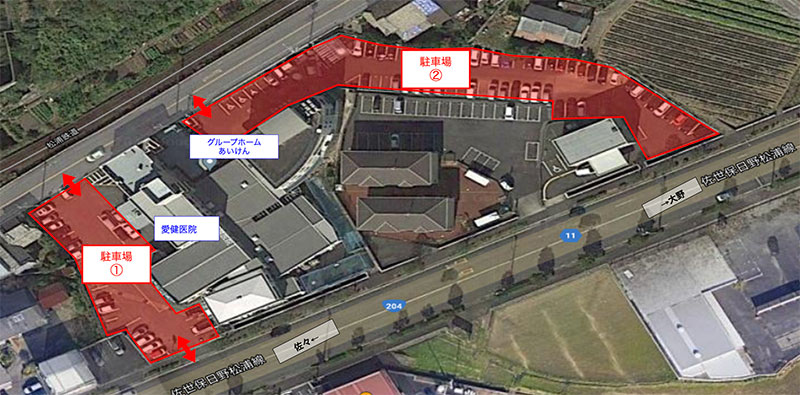 駐車場航空写真